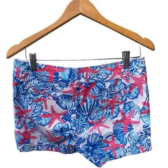 Lilly Pulitzer She Sells Sea Shells Callahan Shorts | Size:2 - Picture 6 of 14